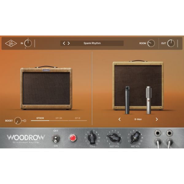 Universal Audio UAD Woodrow '55 Instrument Amp - Tweed-Gitarrenverstärker (5E3) - Download