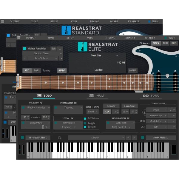 MusicLab RealStrat 6 - virtuelle Stratocaster-E-Gitarre - Download