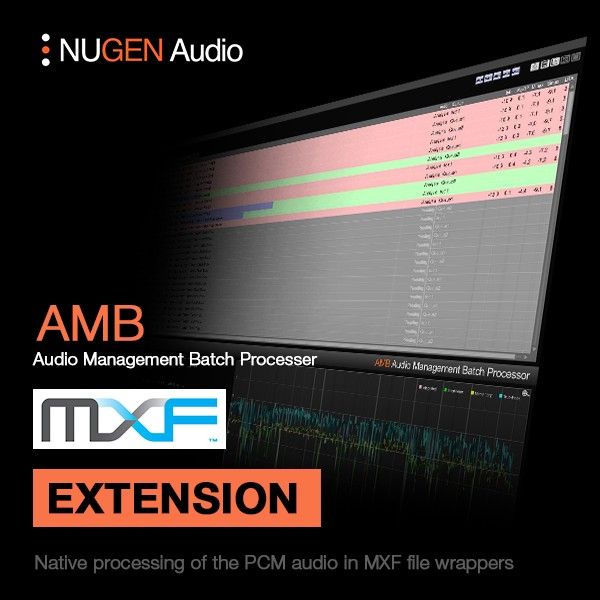NUGEN AMB MXF Module - AMB-Erweiterung für PCM-Audio in MXF-Dateien - Download