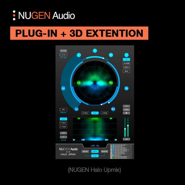 NUGEN Halo Upmix w 3D extension - Upmixer von Stereo auf Surround und 3D - Download