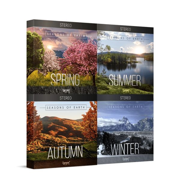 Boom Seasons of Earth Bundle Stereo - Bundle mit Naturatmosphären aller vier Jahreszeiten in Stereo - Download