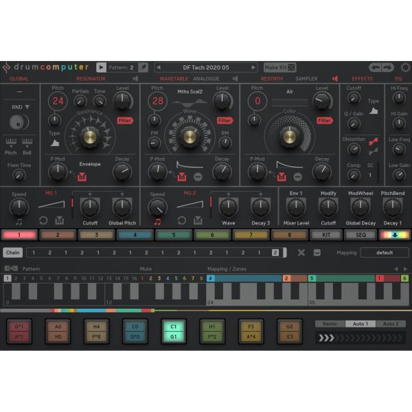 Sugar Bytes DrumComputer - Drum-Synthesizer mit Sequenzer und Randomizern - Download