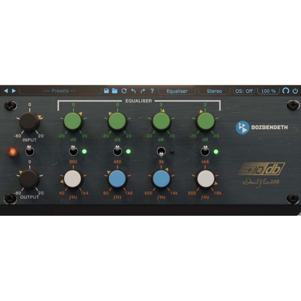 Boz +10dB Equaliser 2 - paralleler EQ nach Vintage-Hardware - Download