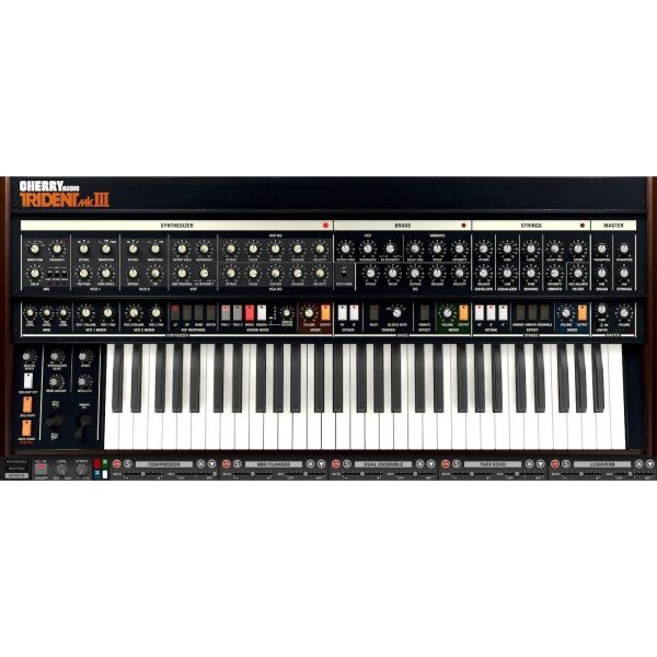 Cherry Audio Trident Synthesizer - multitimbraler Synthesizer mit Synth-, Brass- und String-Sektion - Download