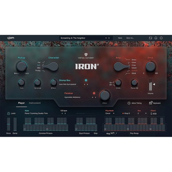 UJAM IRON 2 - virtueller Rockgitarrist für Riffs und Powerchords - Download