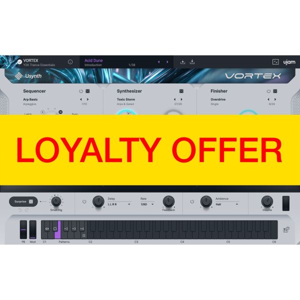 UJAM VORTEX Loyalty Offer - Synthesizer für Trance-Sounds der späten 90er - Download