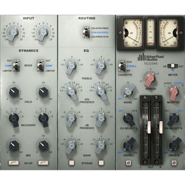 Waves Abbey Road EMI TG12345 Channel - Kanalzug mit EQ, Kompressor und Sidechain-Filter - Download