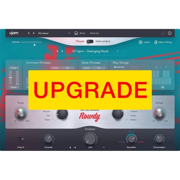 UJAM Upgrade ROWDY 2 - virtueller Rockbassist für Besitzer der Vorversion - Download