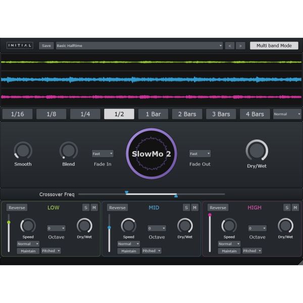 Initial Audio SlowMo 2 - Multiband-Halftime-Effekt - Download