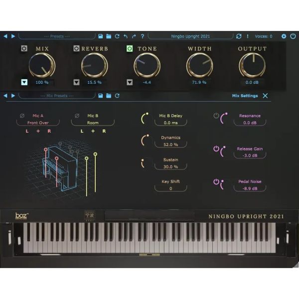 Boz Ningbo Upright 2021 Pro - virtuelles Klavier aus dem Jahr 2021 - Download