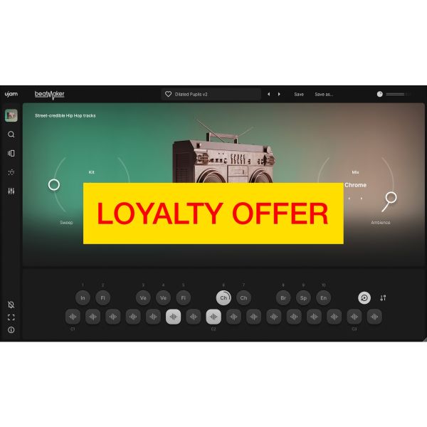 UJAM DOPE 2 Loyalty Offer - virtuelle Drum-Machine für Boom-Bap-Hip-Hop - Download