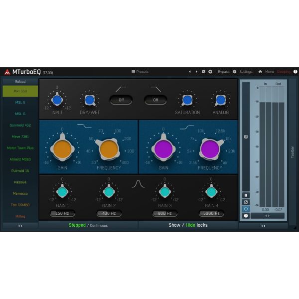 Melda MTurboEQ - Vintage-Equalizer mit vielen klassischen Modellen - Download