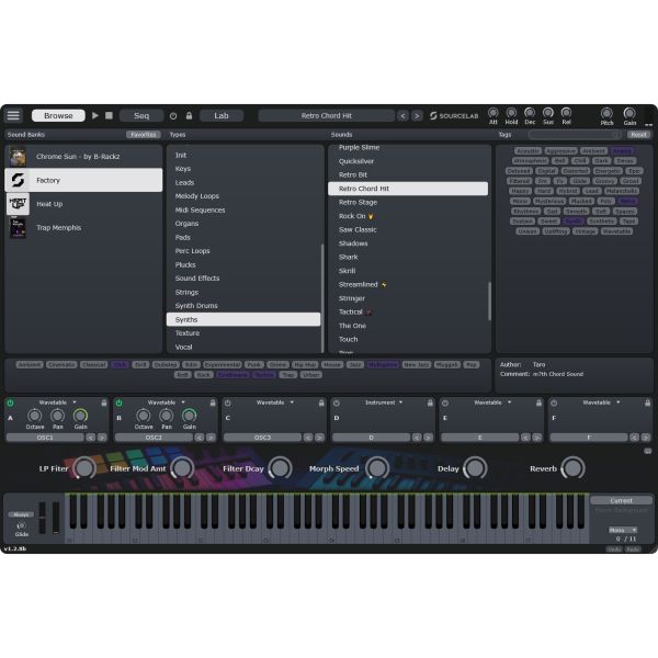 Initial Audio SourceLab - hybrides Instrument mit Synth, Sampler und Loop-Slicer - Download