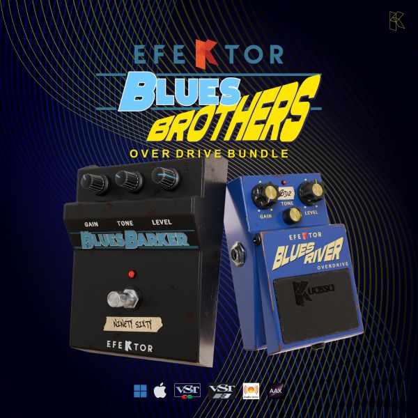 Kuassa Efektor Blues Brother Bundle - Bundle mit zwei Overdrive-Plug-ins - Download