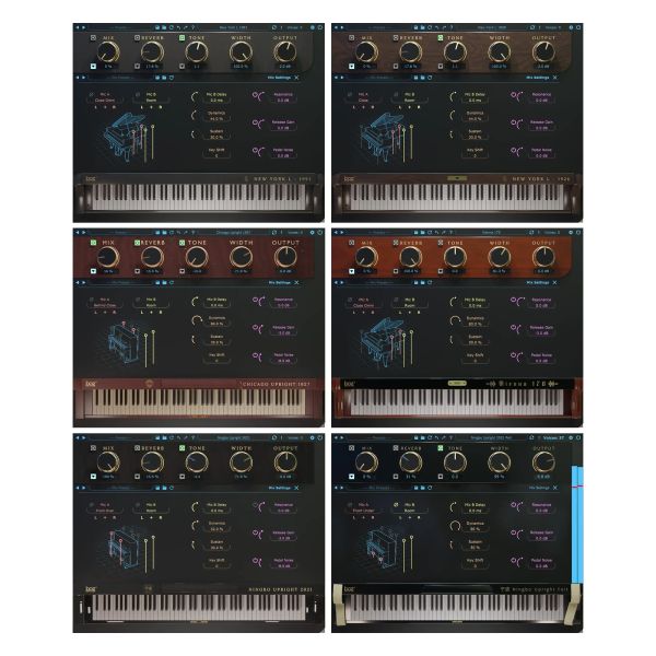 Boz All Pro Pianos Bundle - Bundle mit allen Klavieren von Boz Digital Labs - Download
