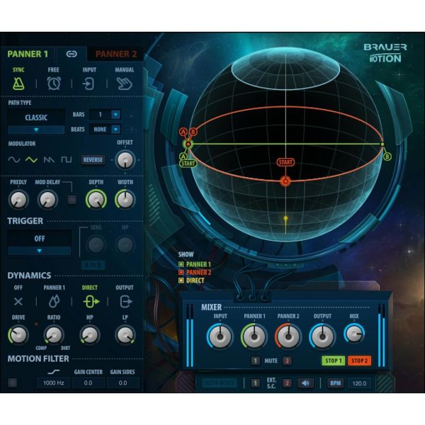 Waves Brauer Motion - Auto-Panner für räumliche Bewegung - Download
