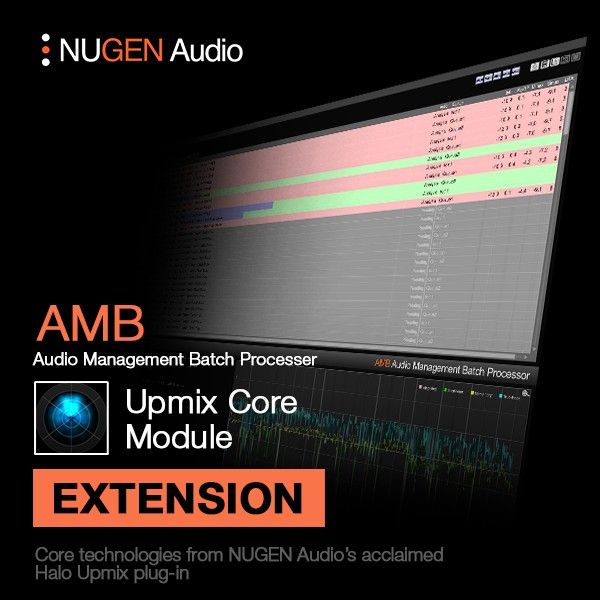 NUGEN AMB Upmix Module - Batch-Software für automatischen Upmix auf 5.1 und 7.1 - Download