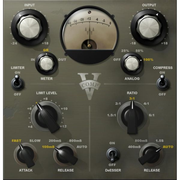 Waves V-Comp - Vintage-Kompressor und Limiter - Download