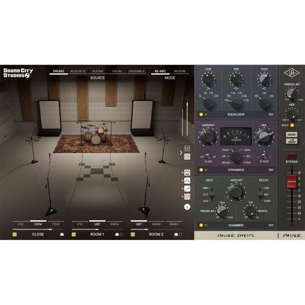Universal Audio UAD Sound City Studios Plug-In - Raumklang und Studiotechnik der Sound City Studios - Download