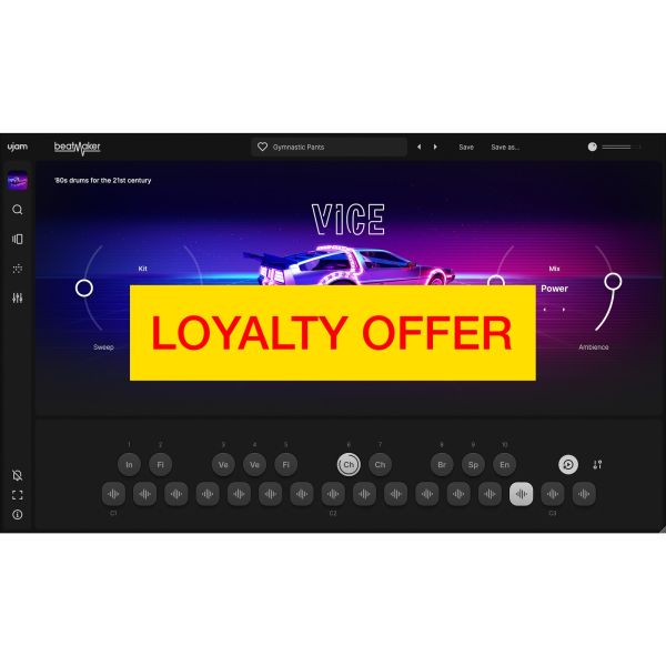 UJAM VICE Loyalty Offer - virtuelle Drum-Machine im Stil der 80er - Download