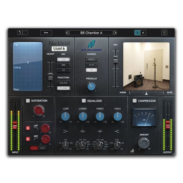 Kit Plugins BB Chamber A Reverb - Hall-Plug-in nach der Hallkammer von Blackbird Studio A - Download