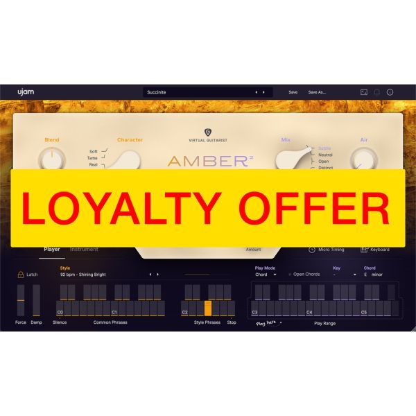 UJAM AMBER 2 Loyalty Offer - virtueller Akustikgitarrist mit Stahlsaiten - Download