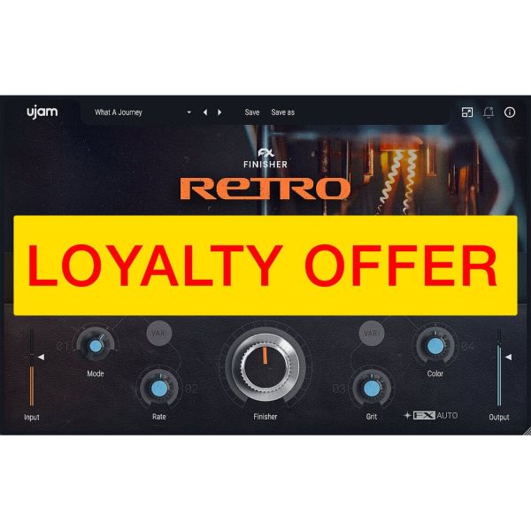UJAM RETRO Loyalty Offer - Vintage-Multi-Effekt für den Sound der 60er bis 90er - Download