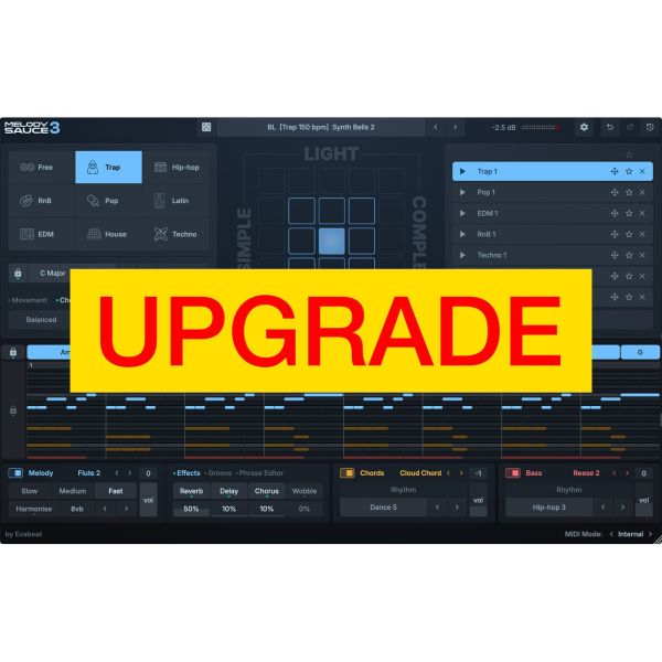 EVAbeat Melody Sauce 3 UPGRADE - Upgrade von Melody Sauce 1 oder 2 - Download