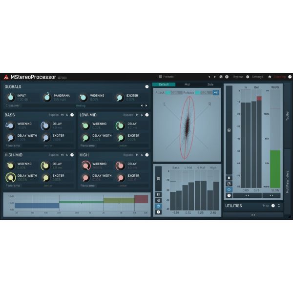Melda MStereoProcessor - Multiband-Stereoprozessor und -Analyzer - Download