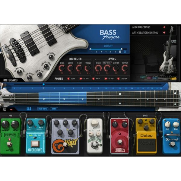 Waves Bass Fingers - gesampelter Fingerstyle-Bass - Download