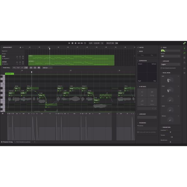 Dreamtonics Synthesizer V Pro Mand Bdl 3 Voices - Gesangssynthese-Software mit drei Mandarin-Stimmen - Download