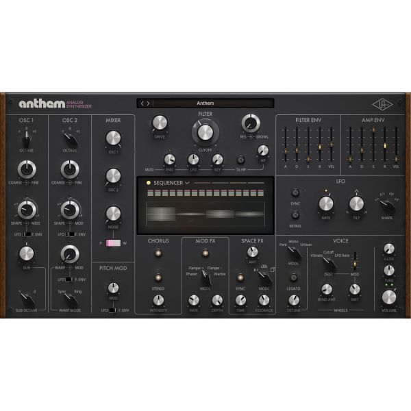 Universal Audio UAD Anthem - Synthesizer mit rauem, fettem Klang - Download
