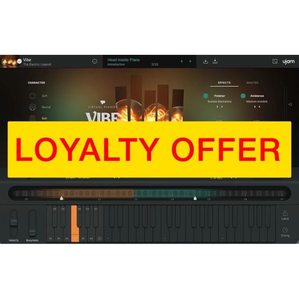 UJAM VIBE Loyalty Offer - virtuelles E-Piano mit Vintage-Charakter - Download