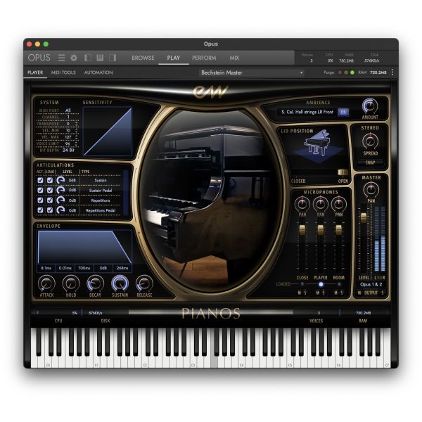 EastWest BECHSTEIN D-280 PLATINUM - virtuelles Klavier mit klarer Tontrennung - Download