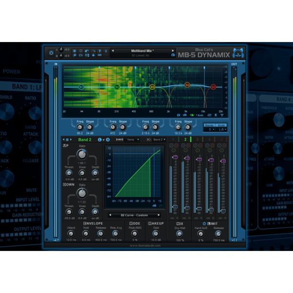 Blue Cat MB-5 Dynamix - Multiband-Dynamikprozessor mit fünf Bändern - Download