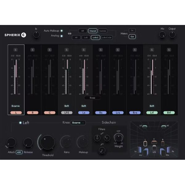 Waves Spherix Immersive Compressor & Limiter - Kompressor und Limiter für Immersive-Mixe - Download