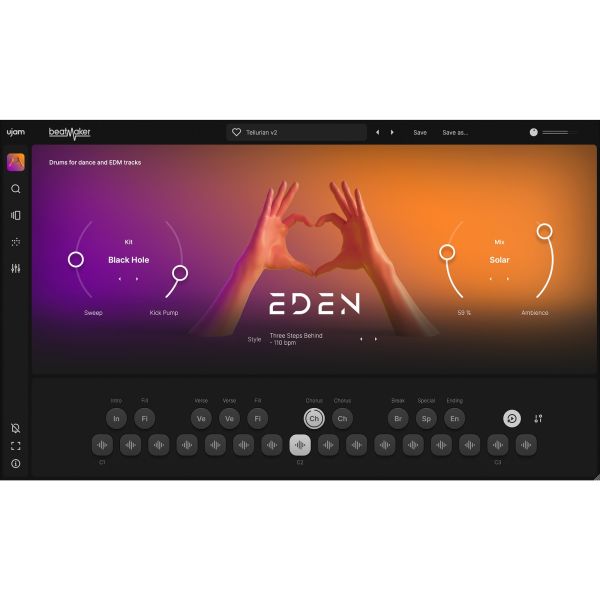 UJAM EDEN 2 - virtuelle Drum-Machine für EDM und Club-Tracks - Download
