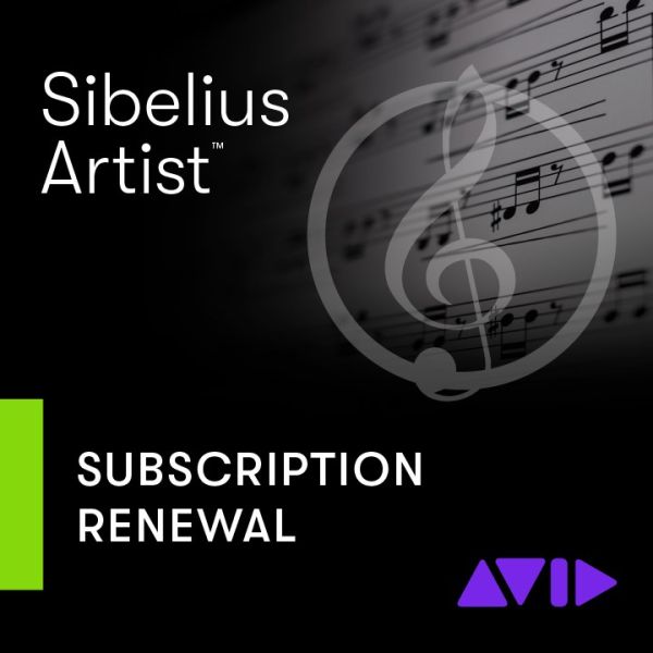 Avid Sibelius Artist 1Y Subscription RENEW - Notationssoftware mit bis zu 24 Notenzeilen - Download