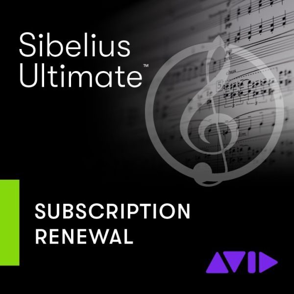 Avid Sibelius Ultimate 1Y Subscription RENEW - professionelle Notation mit unbegrenzten Notenzeilen - Download