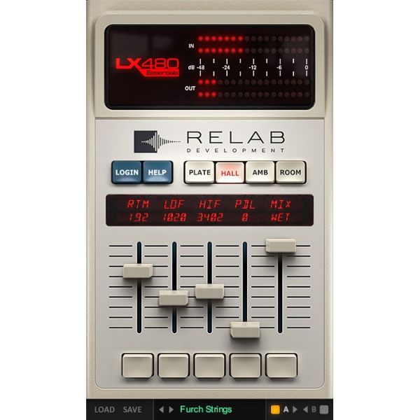 Relab LX480 Essentials - kompakte Version des LX480 mit vier Hallalgorithmen - Download