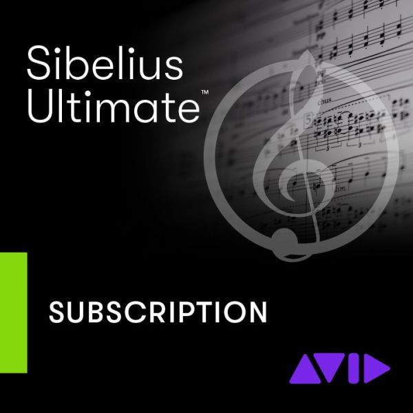 Avid Sibelius Ultimate 1Y Subscription NEW - professionelle Notation mit unbegrenzten Notenzeilen - Download