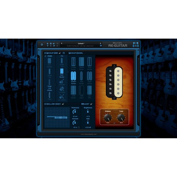 Blue Cat Re-Guitar - Klangmodellierung für Tonabnehmer und Gitarrenkorpus - Download