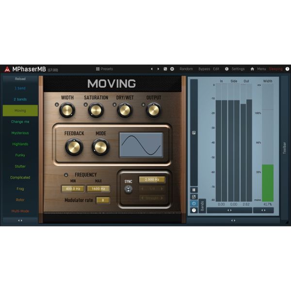 Melda MPhaserMB - Multiband-Phaser mit bis zu 100 Filtern - Download