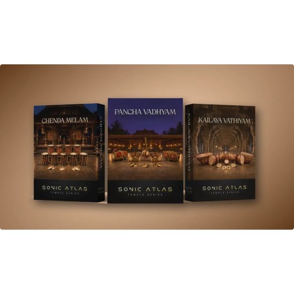 Pitch Innovations Temple Drums of India Bundle (3 Packs) - drei Tempel-Percussion-Kits für Sonic Atlas - Download