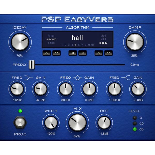 PSP EasyVerb 2 - algorithmischer Hall mit zehn Algorithmen - Download