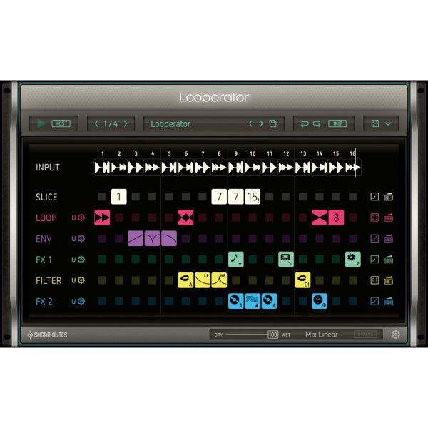 Sugar Bytes Looperator - Slice- und Multieffekt-Sequenzer für Audio - Download