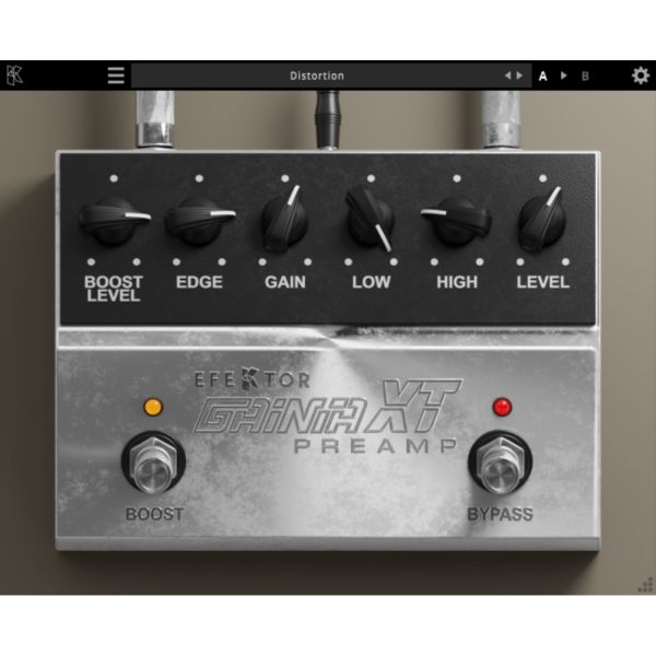 Kuassa Efektor Gainia XT - Mid- bis High-Gain-Preamp mit Boost und Edge - Download