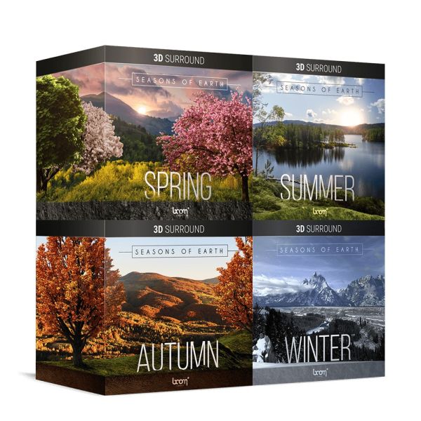 Boom Seasons of Earth Bundle Surround - Bundle mit Naturatmosphären aller vier Jahreszeiten in 3D-Surround - Download