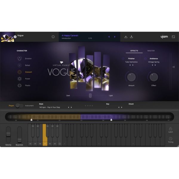 UJAM VOGUE - virtueller Konzertflügel für Pop und Rock - Download