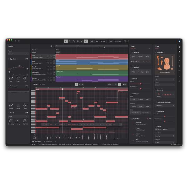 Dreamtonics Instrument X Complete Collection - Orchester-Instrument mit allen 15 Instrumenten-Erweiterungen - Download